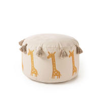 POUF Savannah Gelb 45x45x25 cm - Gelb, Textil (45/25/45cm) - Lytte