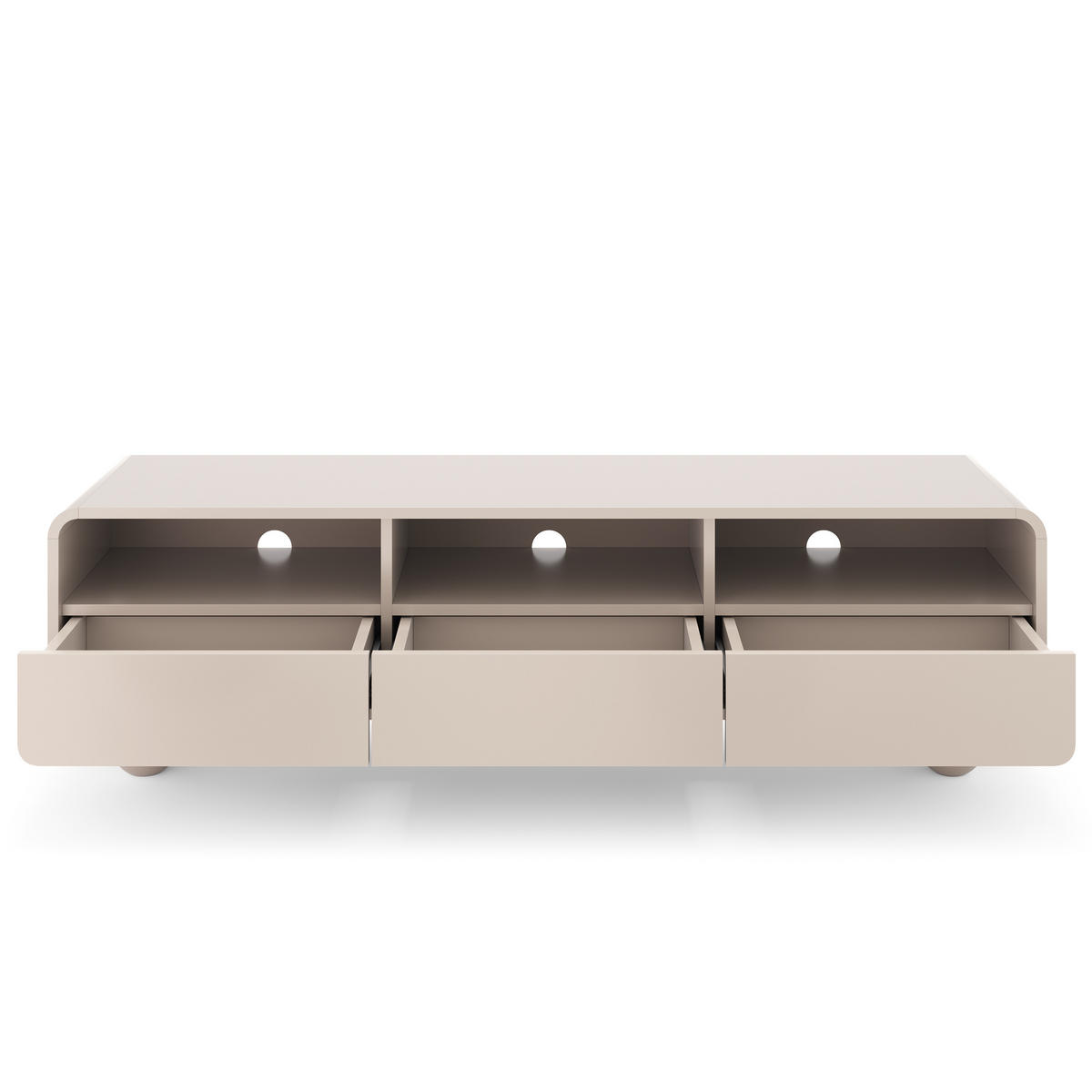 LOWBOARD TONDO 160/44/39 cm, Kaschmir - Kaschmir, Holzwerkstoff (160/44/39cm) - MASSENO