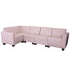 COUCH-GARNITUR 5 Beige - Beige, Textil (195/195cm) - MCW