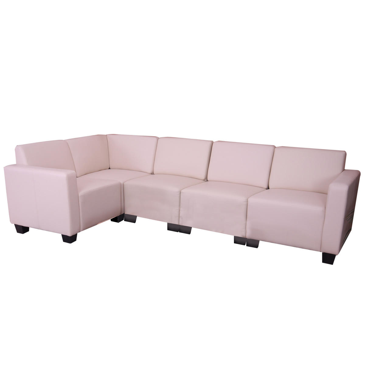 COUCH-GARNITUR 5 Beige - Beige, Textil (195/195cm) - MCW