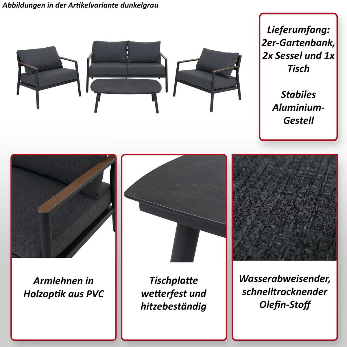 ZAHRADNÍ SADA AU Béžová - béžová, kov - MCW