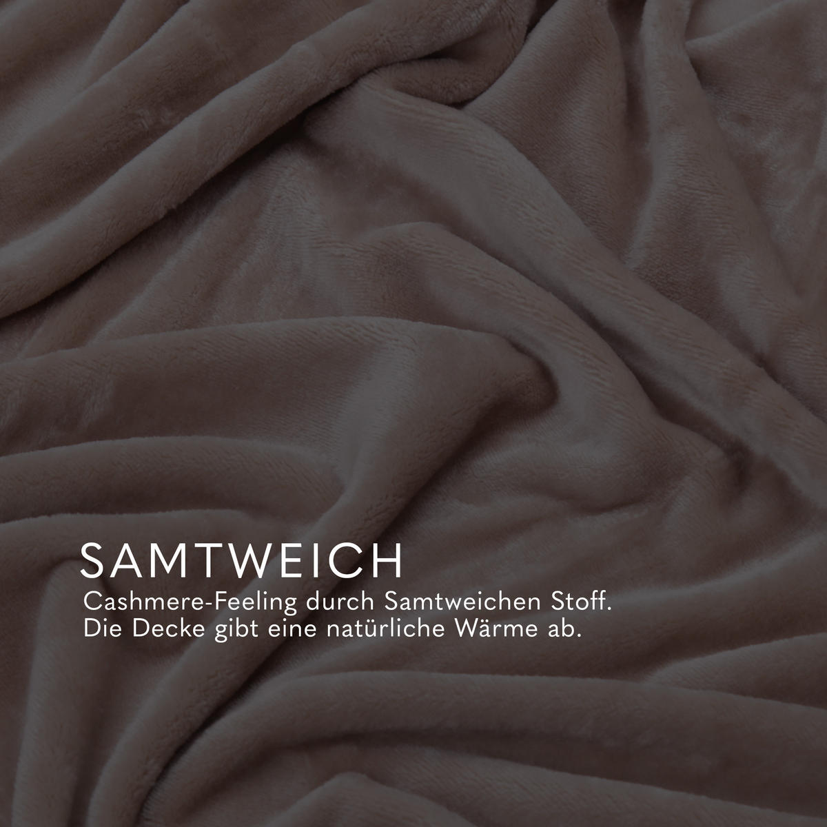 KUSCHELDECKE mit Cashmere Touch 150x200 cm Camel - Haselnussfarben, Textil (150/200cm)