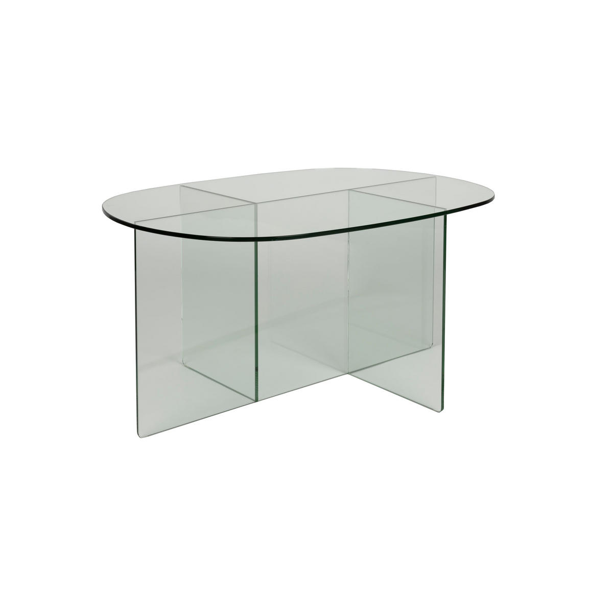 COUCHTISCH Linea Transparent - Klar, Glas (80/60/40cm) - Zuiver