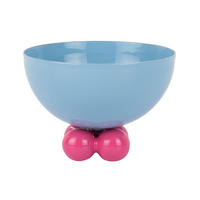 SCHALE Double Funky 11/11/9 cm - Blau, Kunststoff (11.5/9cm) - Present Time