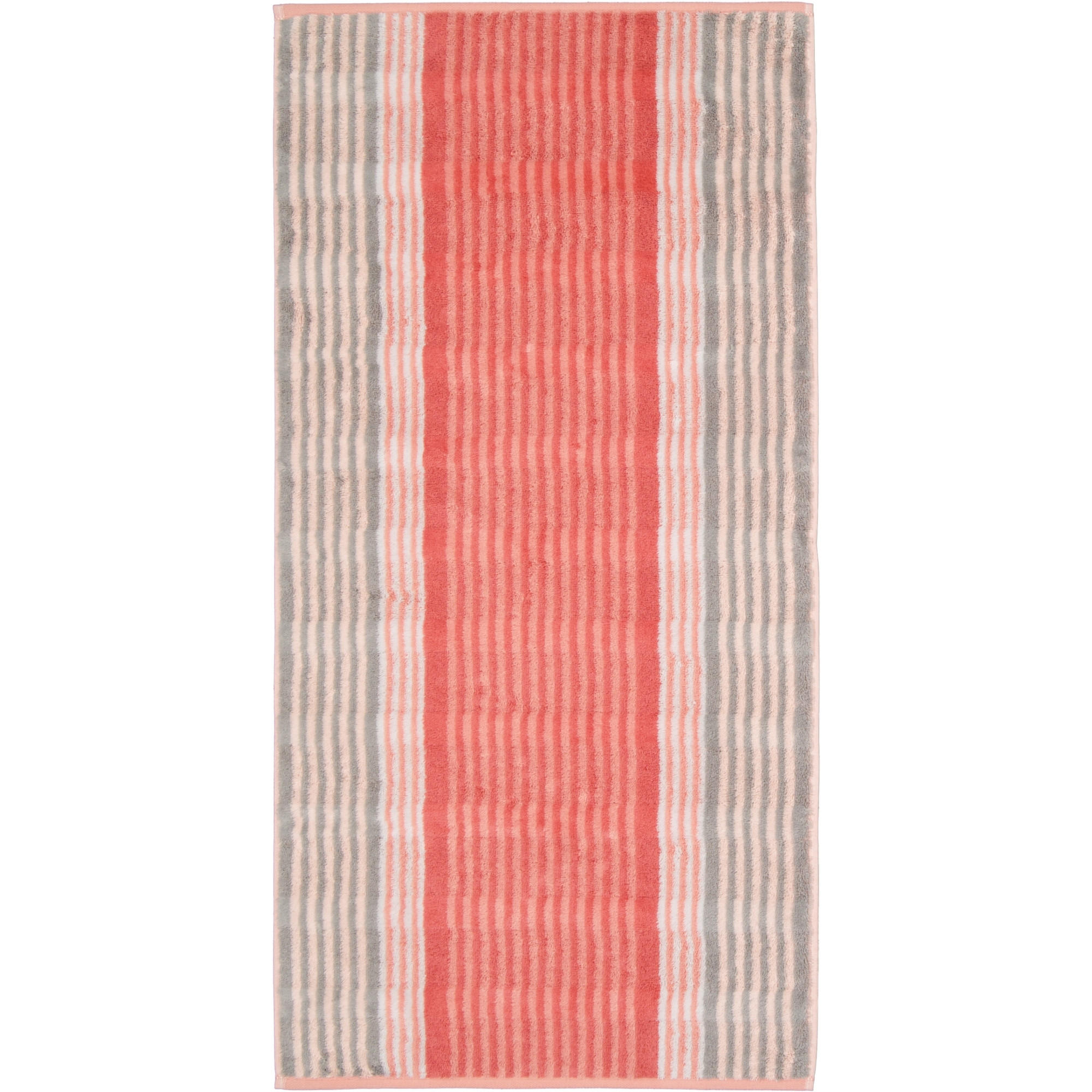 GÄSTETUCH NOBLESSE HARMONY STREIFEN 1085 KORALLE - 27 - Rot, Textil (30/50cm) - Cawoe