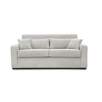 SCHLAFSOFA - 3 Personen - Samt, Stoff - Beige - - Beige, Textil (194/90/208cm) - Vente-Unique