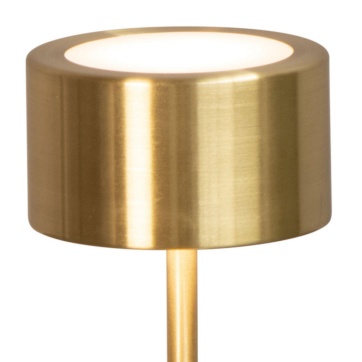 TISCHLEUCHTE, Gold, Akku, Metall, Sensor-Dimmer, LED - Goldfarben, Metall (8/8/20cm)