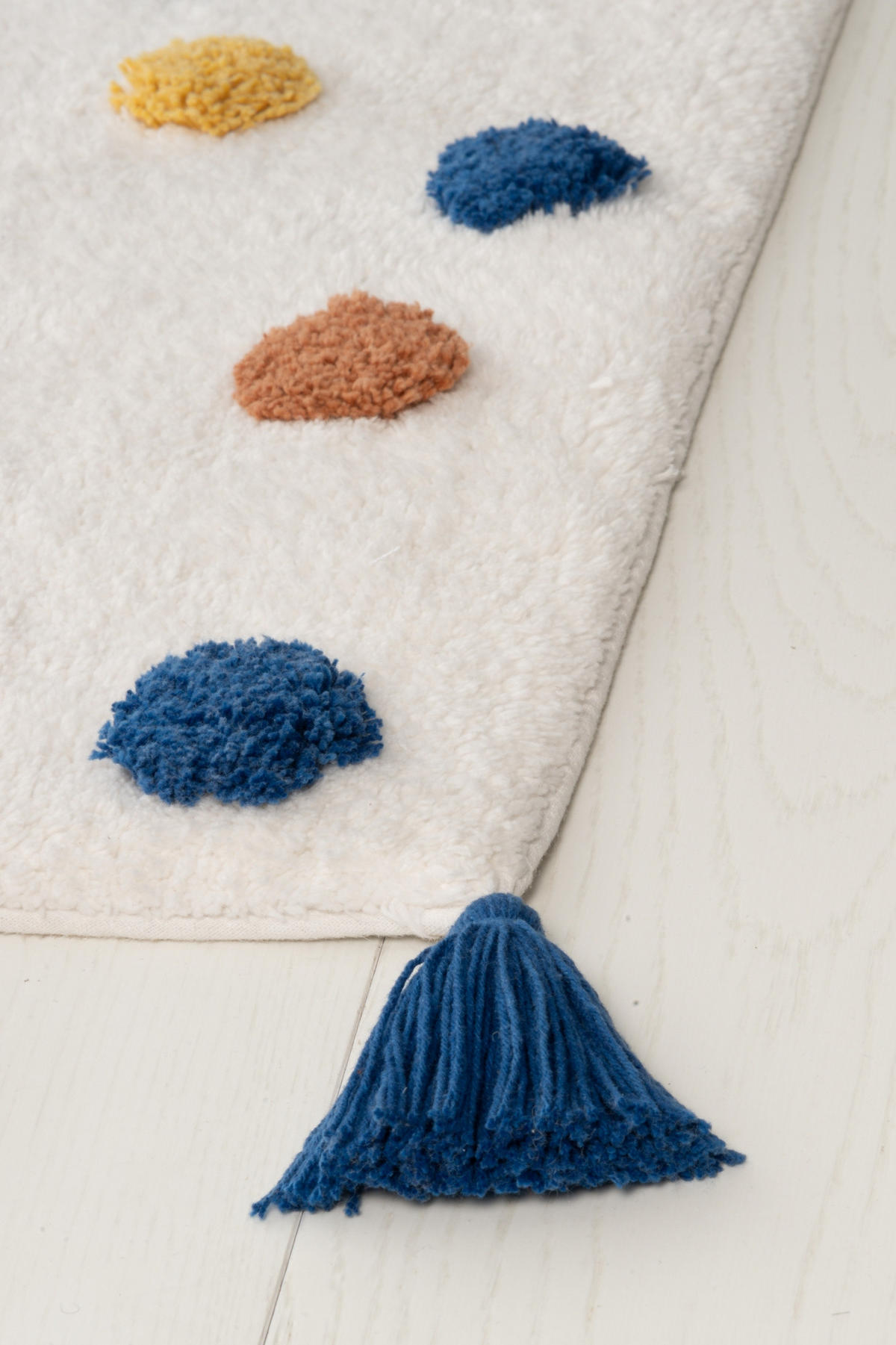 BAUMWOLLTEPPICH Gepunktet 70/120 cm - Multicolor, Naturmaterialien (70/120cm)