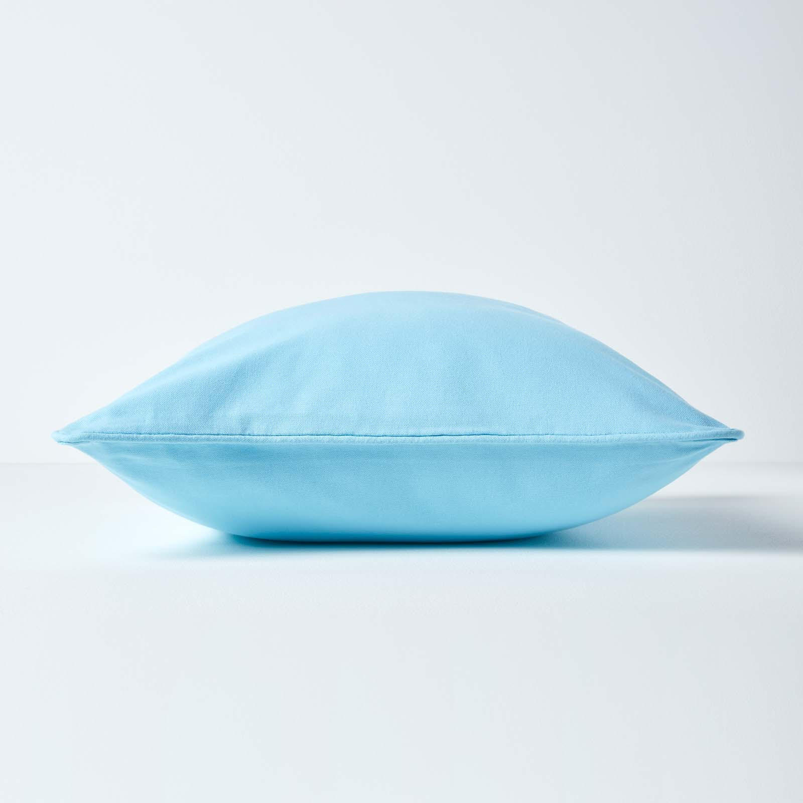 KISSENHÜLLE hellblau 30/30 cm, 100% Baumwolle - Hellblau, Textil (30/30cm) - Homescapes