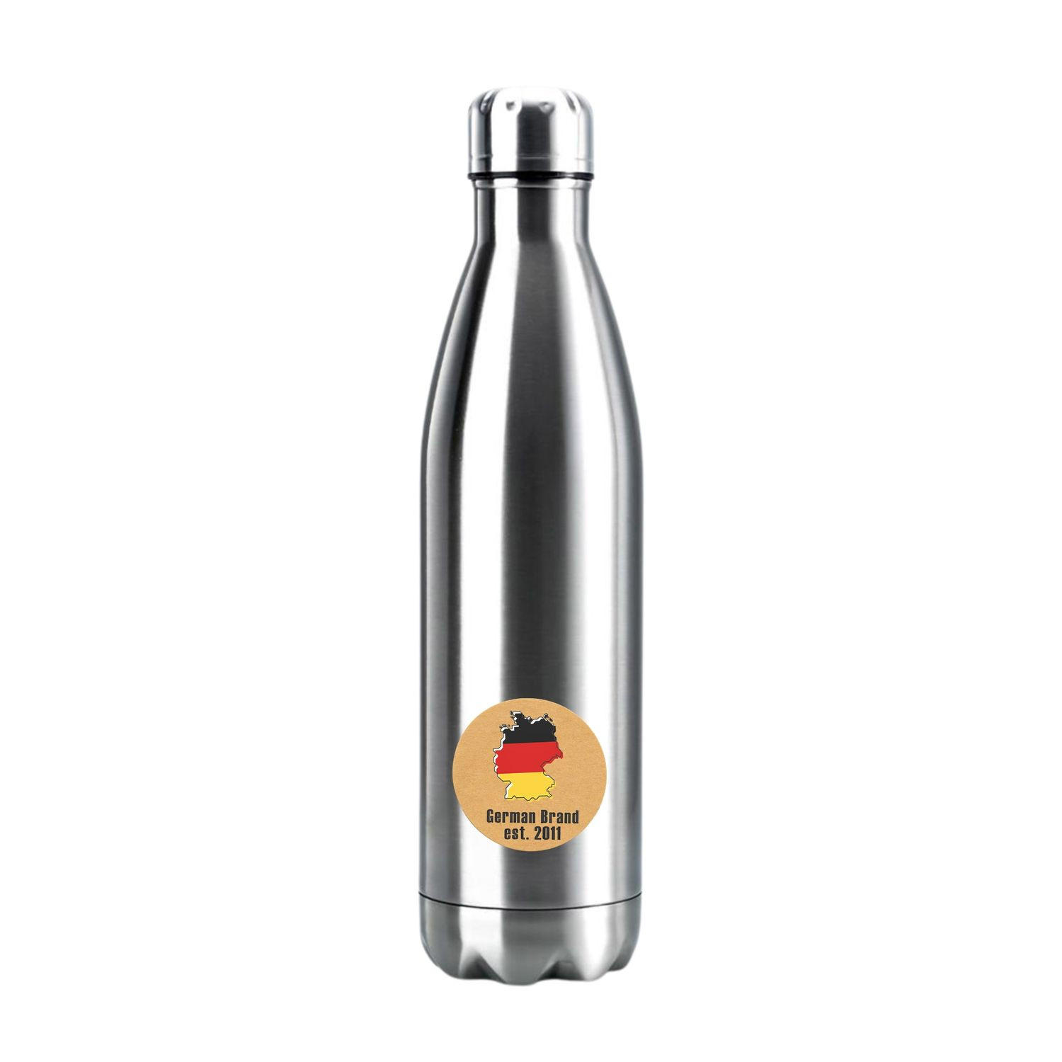 THERMOSKANNE 1 Liter Auslaufsicher - Silberfarben, Metall (0.75L) - Intirilife
