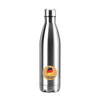 THERMOSKANNE 1 Liter Auslaufsicher - Silberfarben, Metall (0.75L) - Intirilife