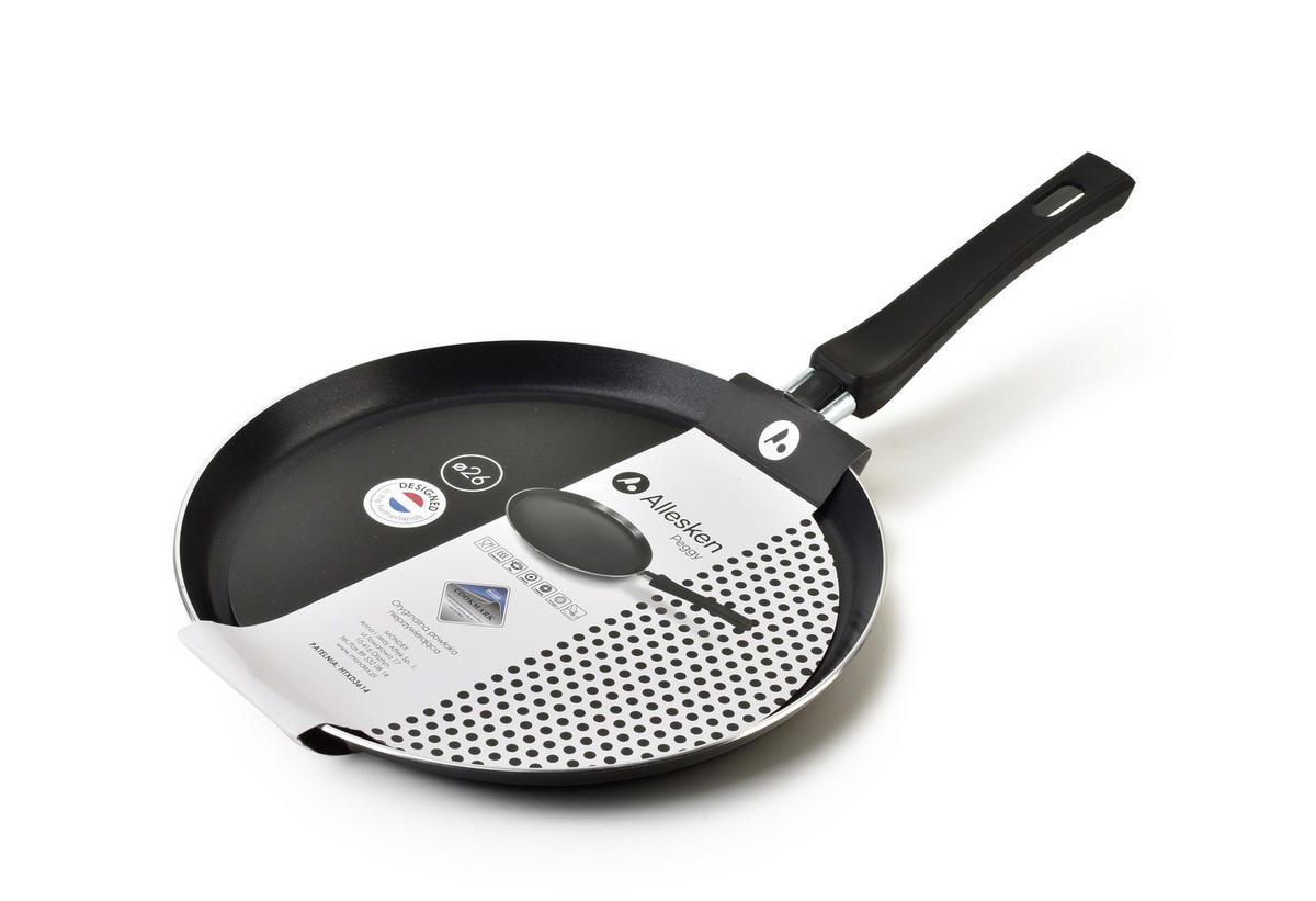 CRÊPESPFANNE Peggy Schwarz 26/43.5/2 cm Metall - Schwarz, Metall (26cm) - Mondex