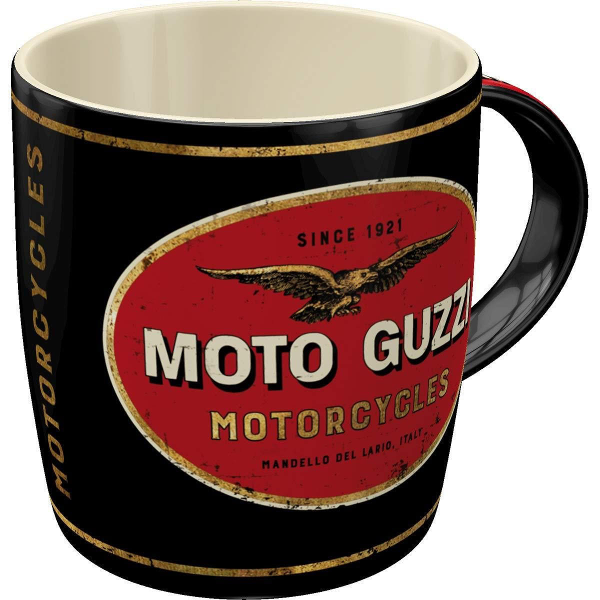KAFFEETASSE 330 ml Moto Guzzi Moto Guzzi Logo Motorcycles - Multicolor, Keramik (0.33L) - Nostalgic-Art