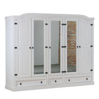 KLEIDERSCHRANK Weiß - Weiß, Holzwerkstoff (243/193/57cm) - ebuy24