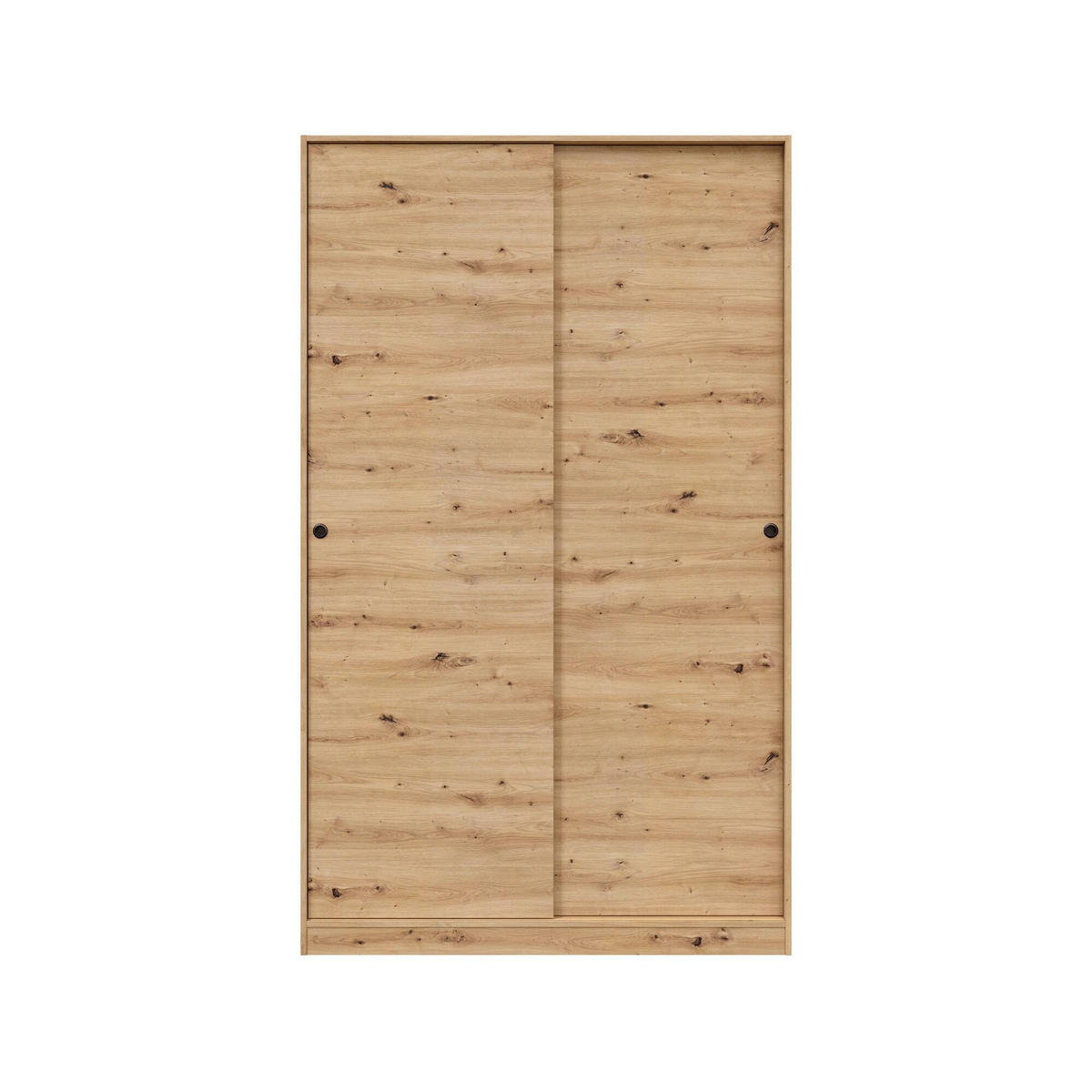 KLEIDERSCHRANK 2 TÜREN Knoteneiche 50/120/200 cm - Braun, Holzwerkstoff (120/200/50cm) - DMORA