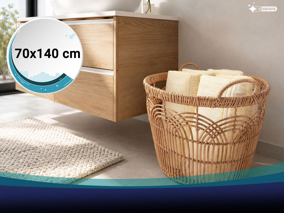 DUSCHTÜCHER, 5er-Set, 70x140 cm, 80% Baumwolle, 20% Polyester, Gelb - Gelb, Naturmaterialien (70/140cm) - Zollner
