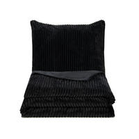 BETTWÄSCHE, 2er-Set, 80x80cm + 135x200cm, 100% Polyester, Grau - Graphitfarben, Textil (80/80cm) - Zollner