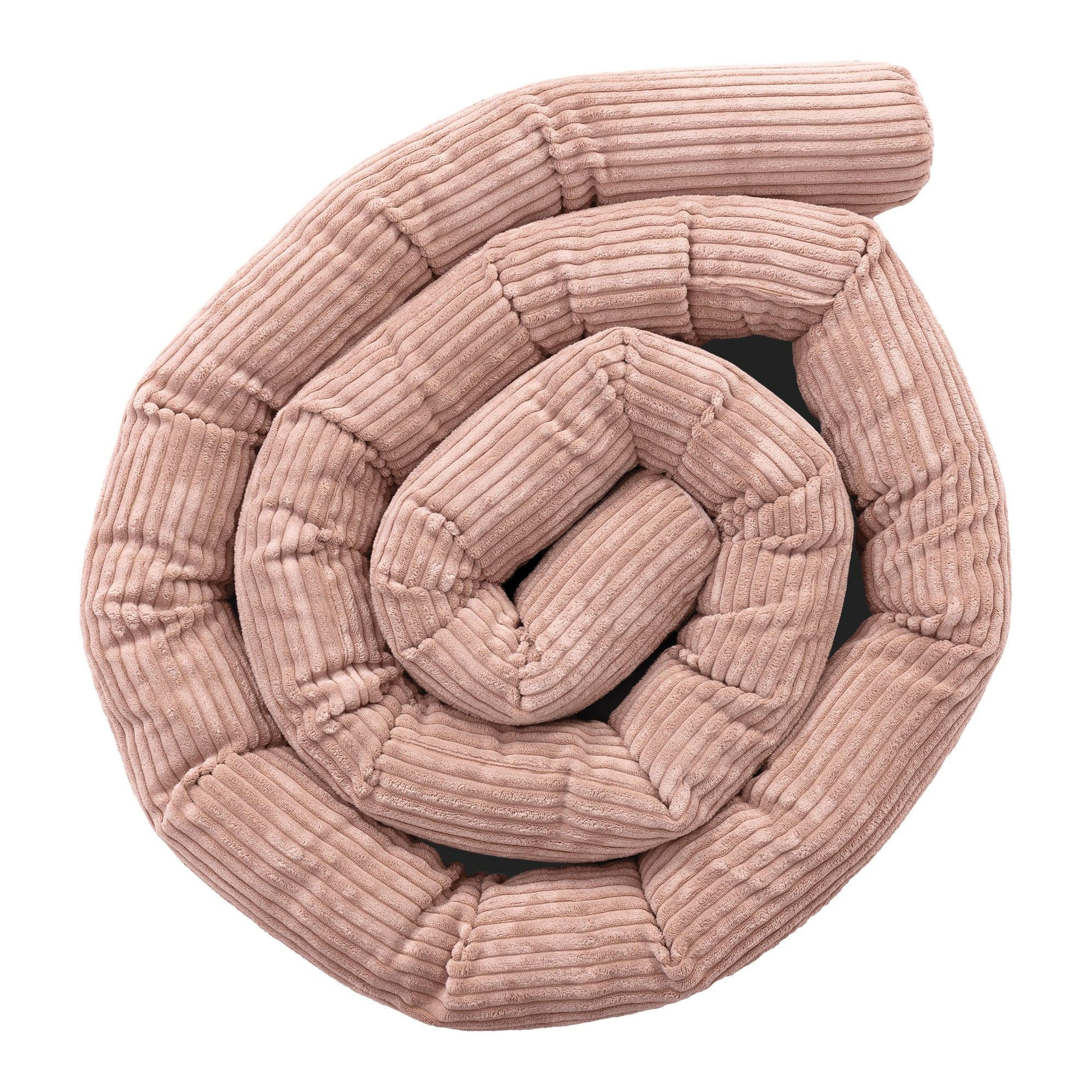 BETTUMRANDUNGSSCHUTZ Bettschlange aus Cord, 300 cm, Puderrosa - Pink, Textil - MeowBaby