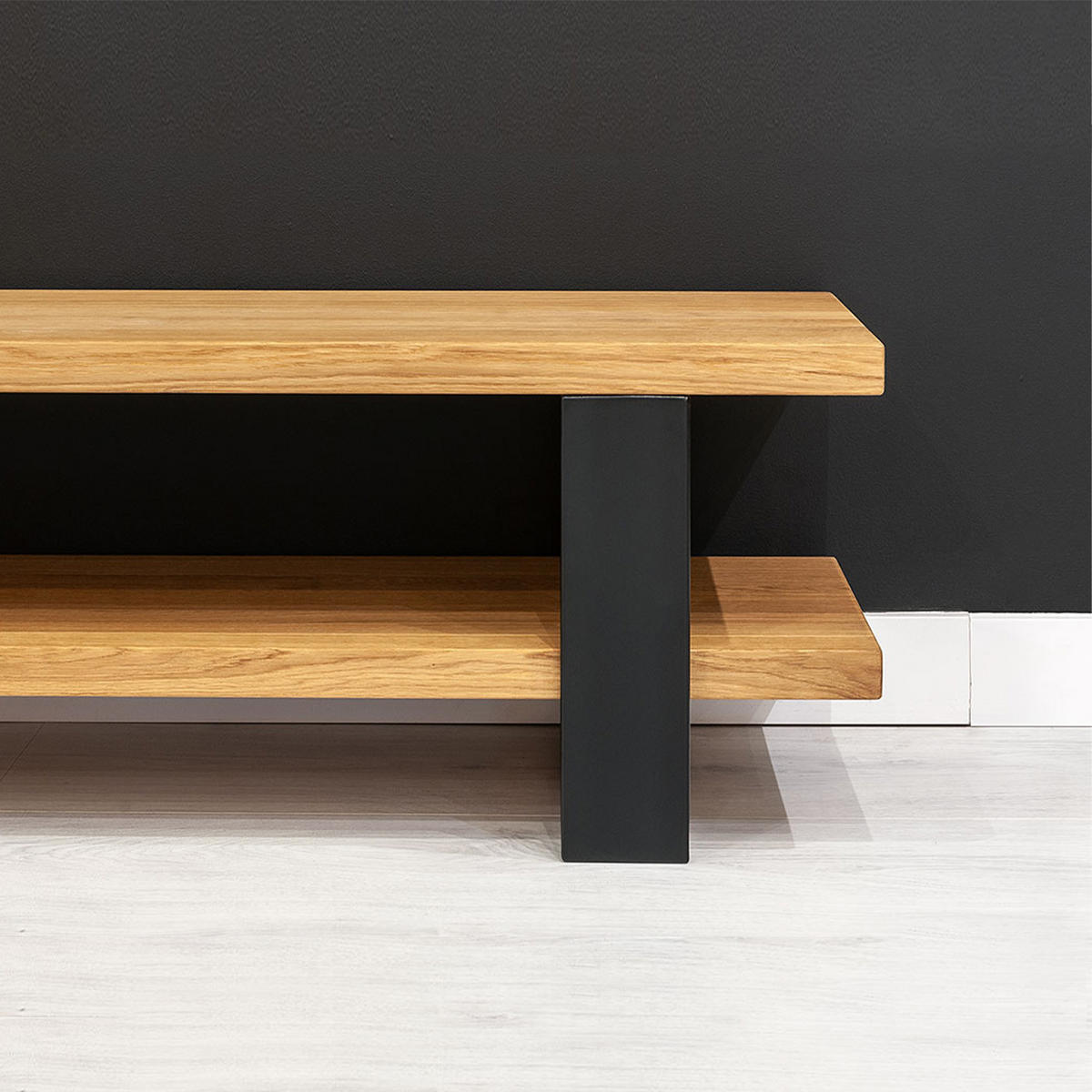 TV-SCHRANK Prim aus massivem Eichenholz 180 cm - Eichefarben/Naturfarben, Holz (180/40/40cm) - Danzz