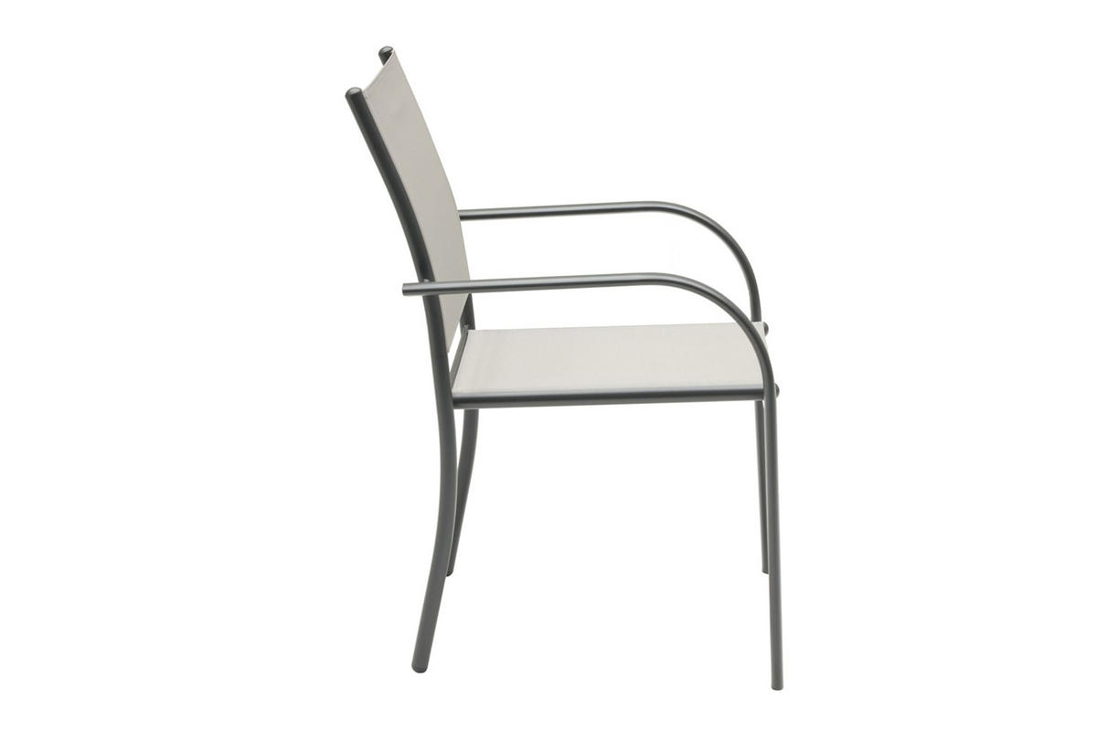 STAPELSTUHL Hartford, Textilen, Beige - Beige, Textil/Metall (56/87/66cm) - dasmöbelwerk