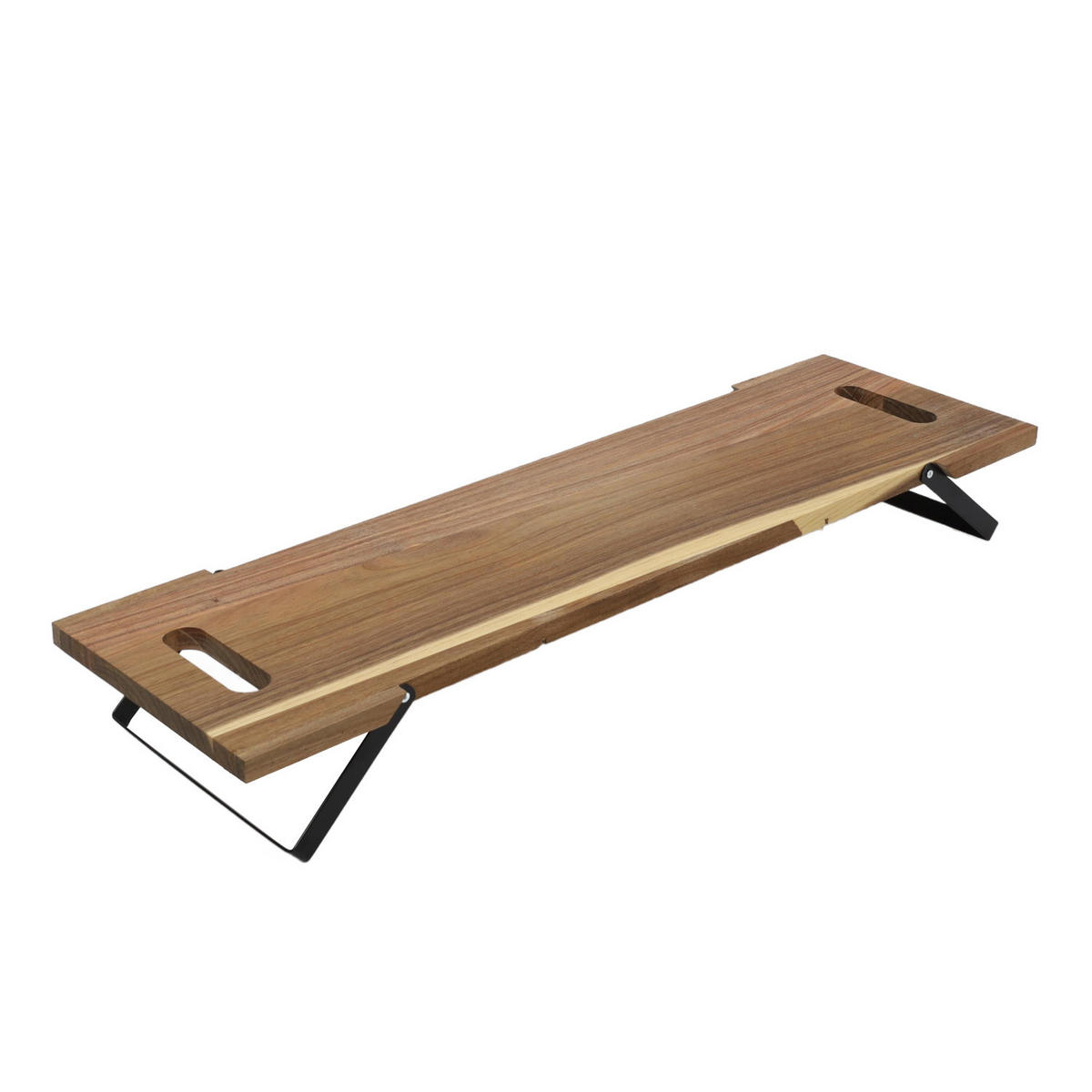 SERVIERTABLETT aus Holz rechteckig Braun 67,5/20/7 cm - Braun, Holz (20/7/67.5cm) - Excellent Houseware