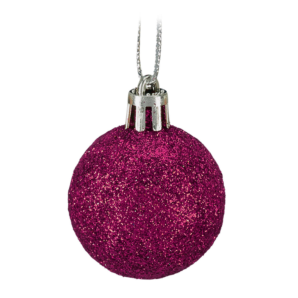 WEIHNACHTSKUGELN-SET 50-tlg. - Pink, Kunststoff (6/7/6cm) - Relaxdays