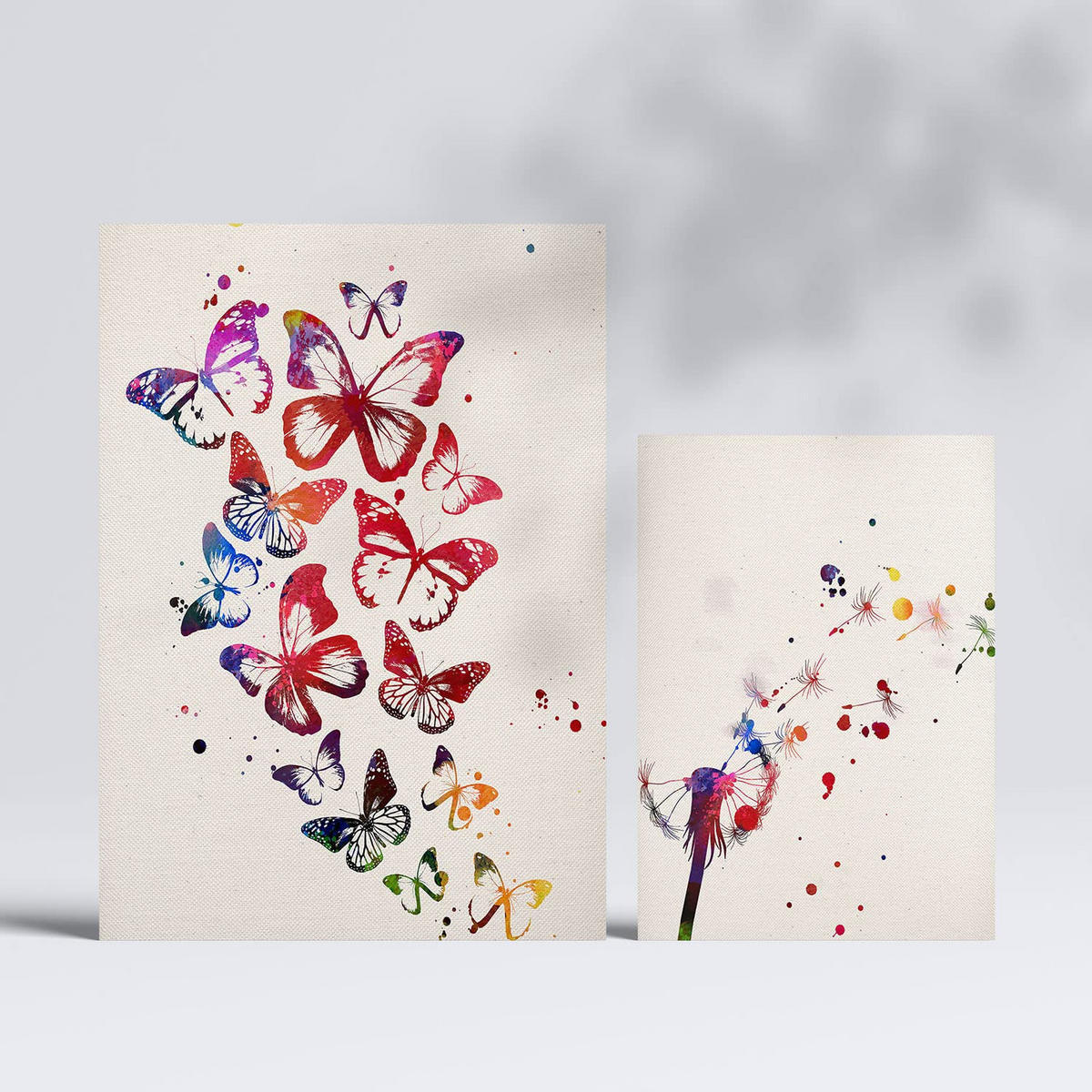 POSTER Set Mit 6 Natur Illustrationen Im Aquarell Stil A3 & A4 Rahmenlos - Klar, Papier (29/3cm) - Nacnic