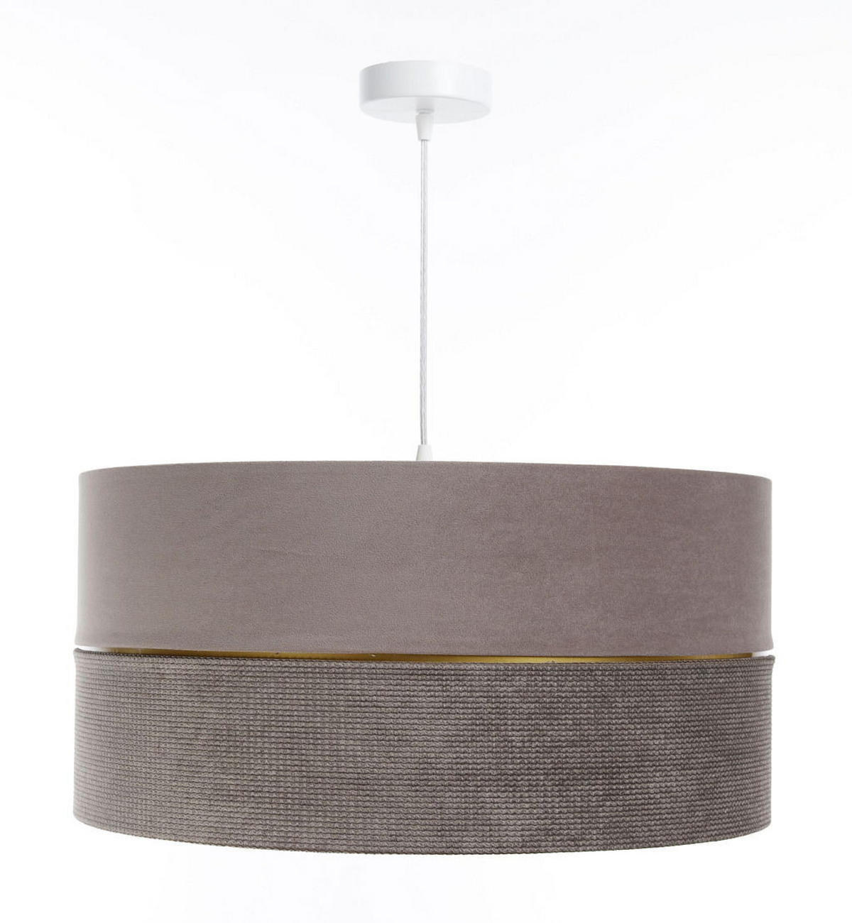 HÄNGELEUCHTE Gold 60/30 cm - Goldfarben/Braun, Kunststoff (60/1/30cm) - ONZENO