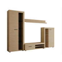 WOHNWAND Rumba - Eichefarben, Holzwerkstoff (270/190/43cm) - MIRJAN24