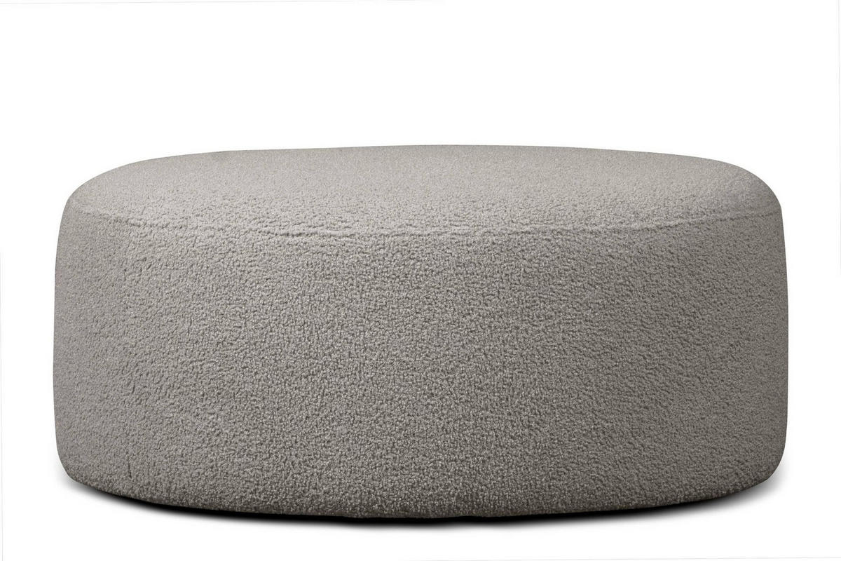 SITZHOCKER RAGGI mit 360° Drehfunktion, Hellgrau - Hellgrau, Textil (80/36/80cm) - KONSIMO®