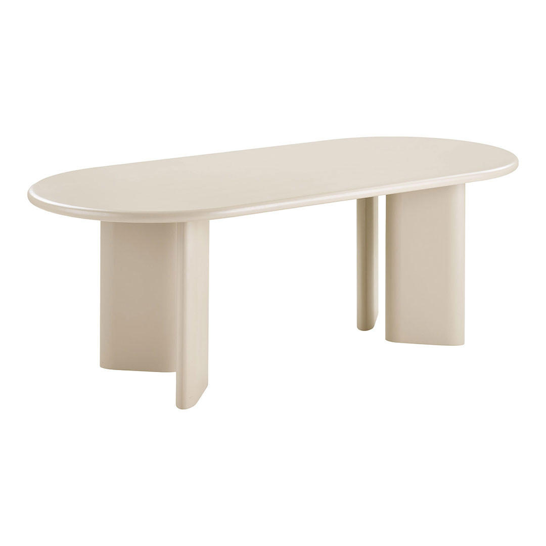ESSTISCH, Nagano, Sandfarben, MDF, 100 x 220 x 75 cm - Sandfarben, Holzwerkstoff (220/100/75cm) - ebuy24