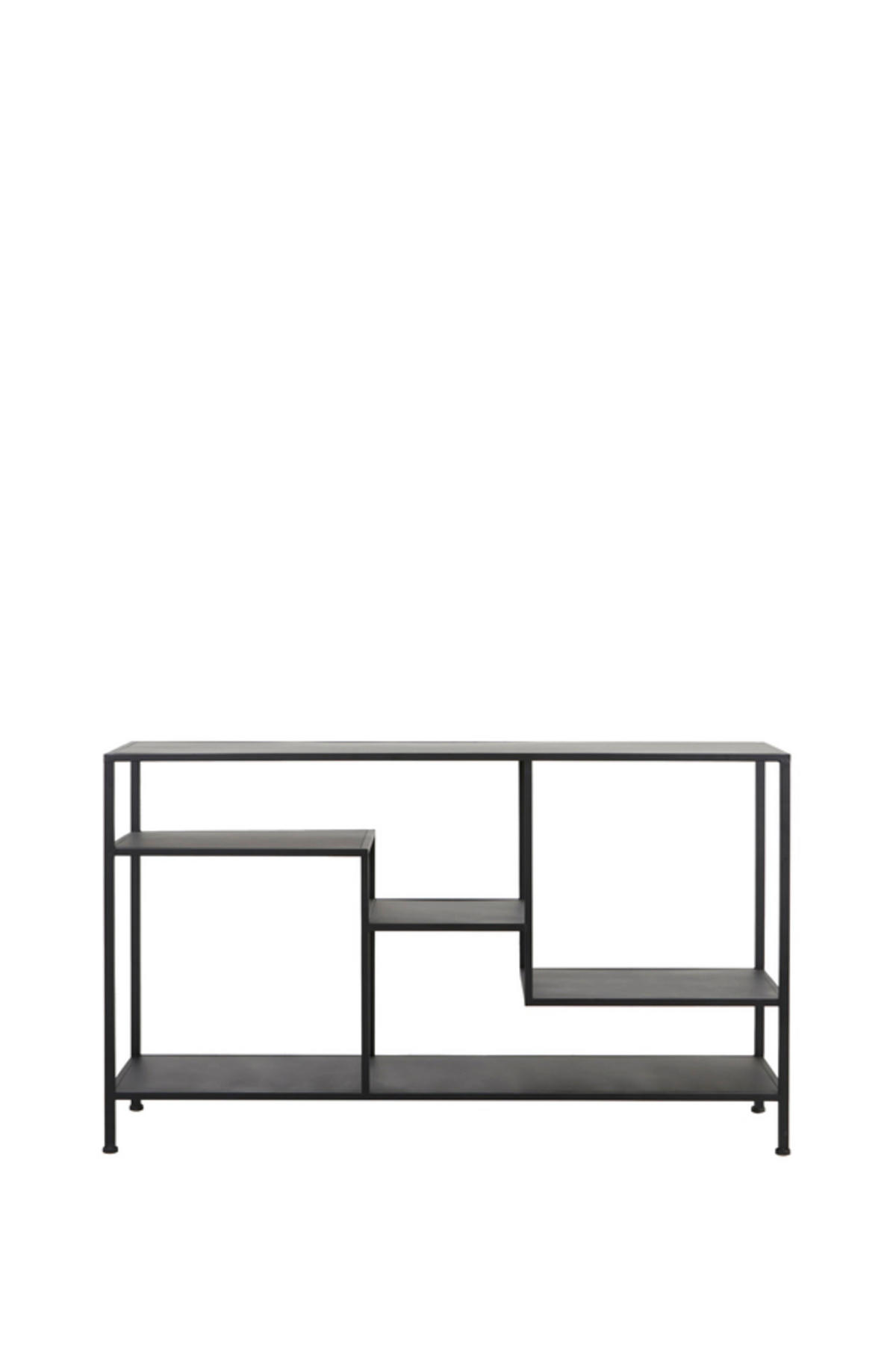 KONSOLENTISCH Yvana Schwarz 141/37/81 cm - Schwarz, Metall (141/37/81cm) - Light & Living