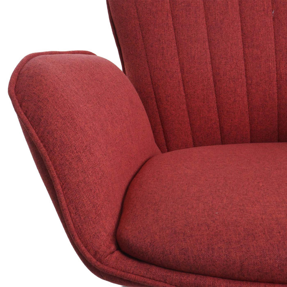 BARHOCKER Rot - Rot, Textil (50/110/45cm) - MCW
