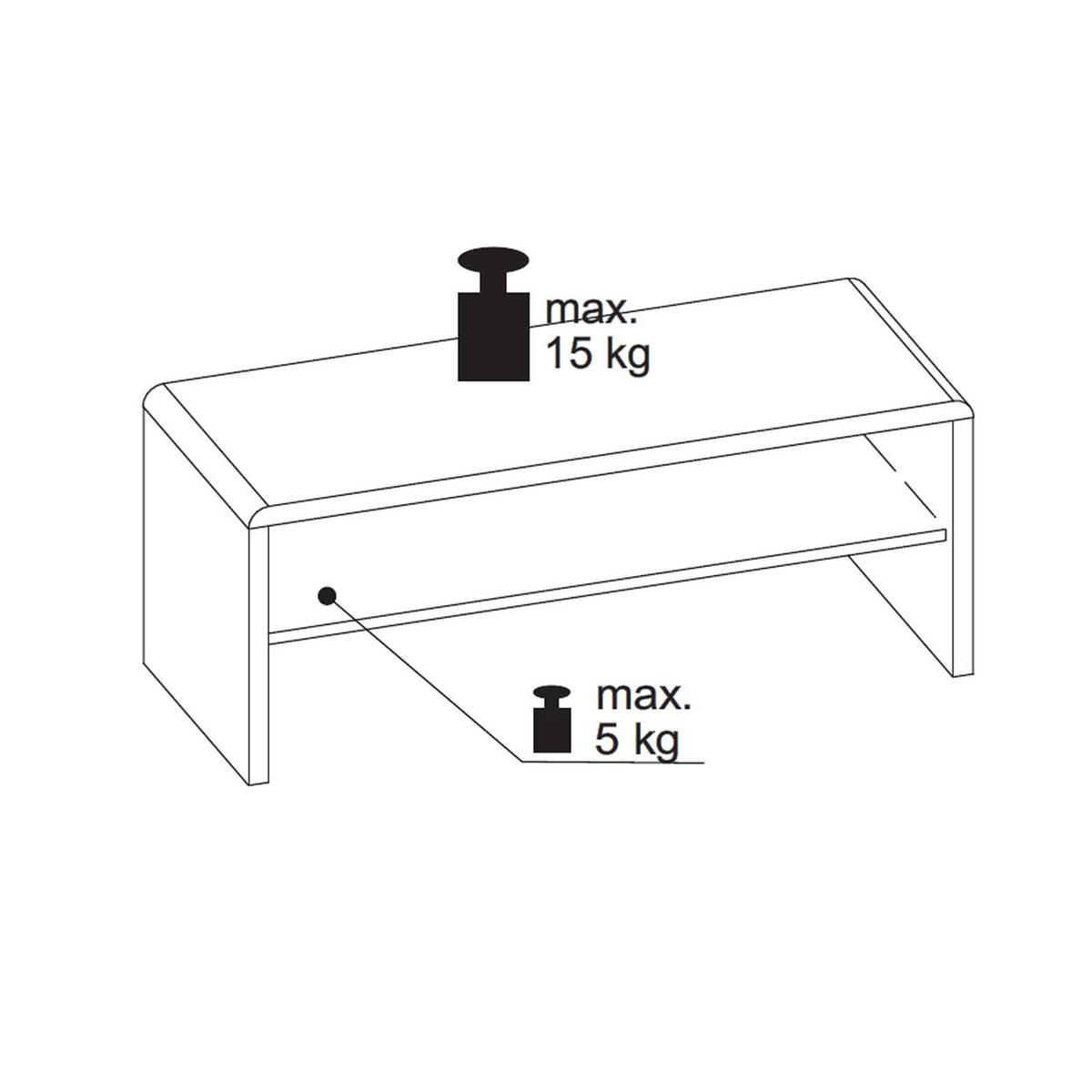 TV-LOWBOARD LENNI - Sonoma Eiche, Holzwerkstoff (100/40/40cm) - CARO-Möbel