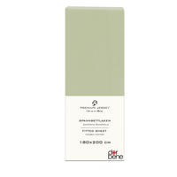 SPANNBETTLAKEN Premium Jersey Baumwolle - Hellgrün, Naturmaterialien (180/200cm) - DarBene