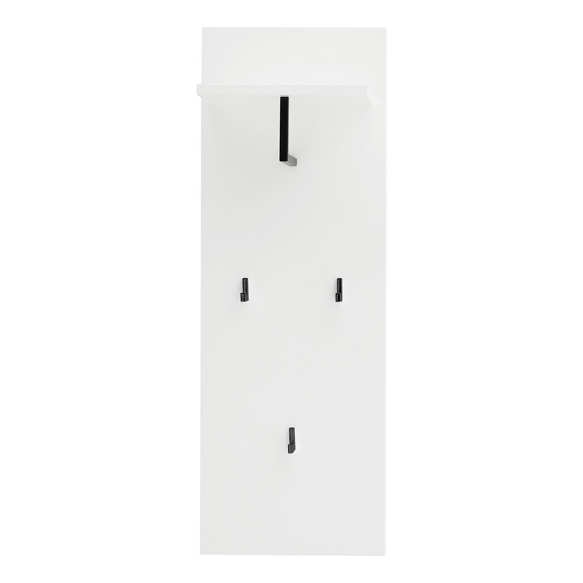 GARDEROBENPANEEL - 2er-Set - Weiß, Holzwerkstoff/Metall (35/100/22cm) - home24
