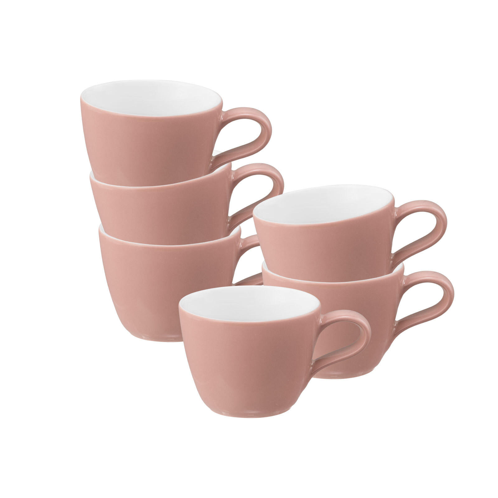 ESPRESSOTASSEN Life Fashion Posh Rose 90 ml 6er Set - Rosa, Keramik (0.09L) - Seltmann Weiden