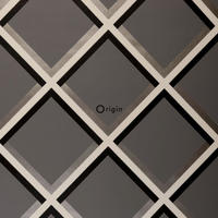 TAPETE geometrisches Motiv 52 cm x 10.05 m - Braun, Papier (52/1000cm) - Origin Wallcoverings