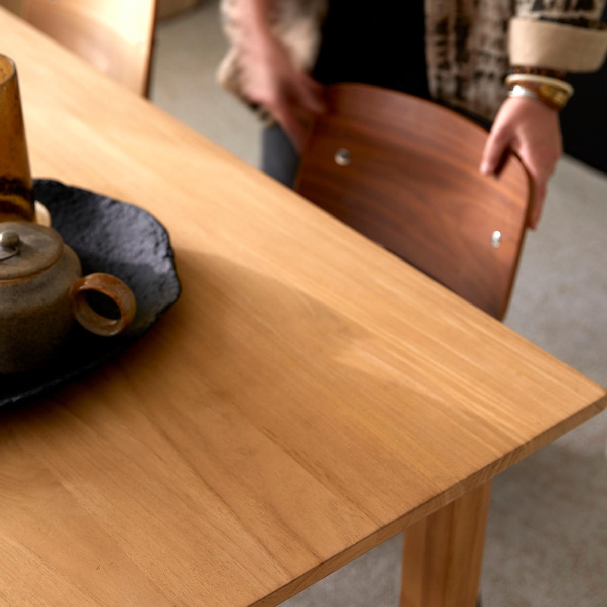 TISCH Noah Natur aus Teak - Naturfarben, Holz (90/240/75cm) - Tikamoon