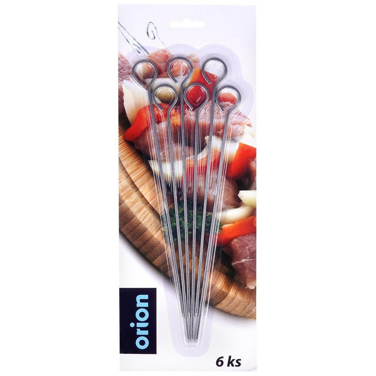 STAHLSPIESSE 23,5 cm 6 Stück. - Silberfarben, Metall (23.5cm) - Orion 