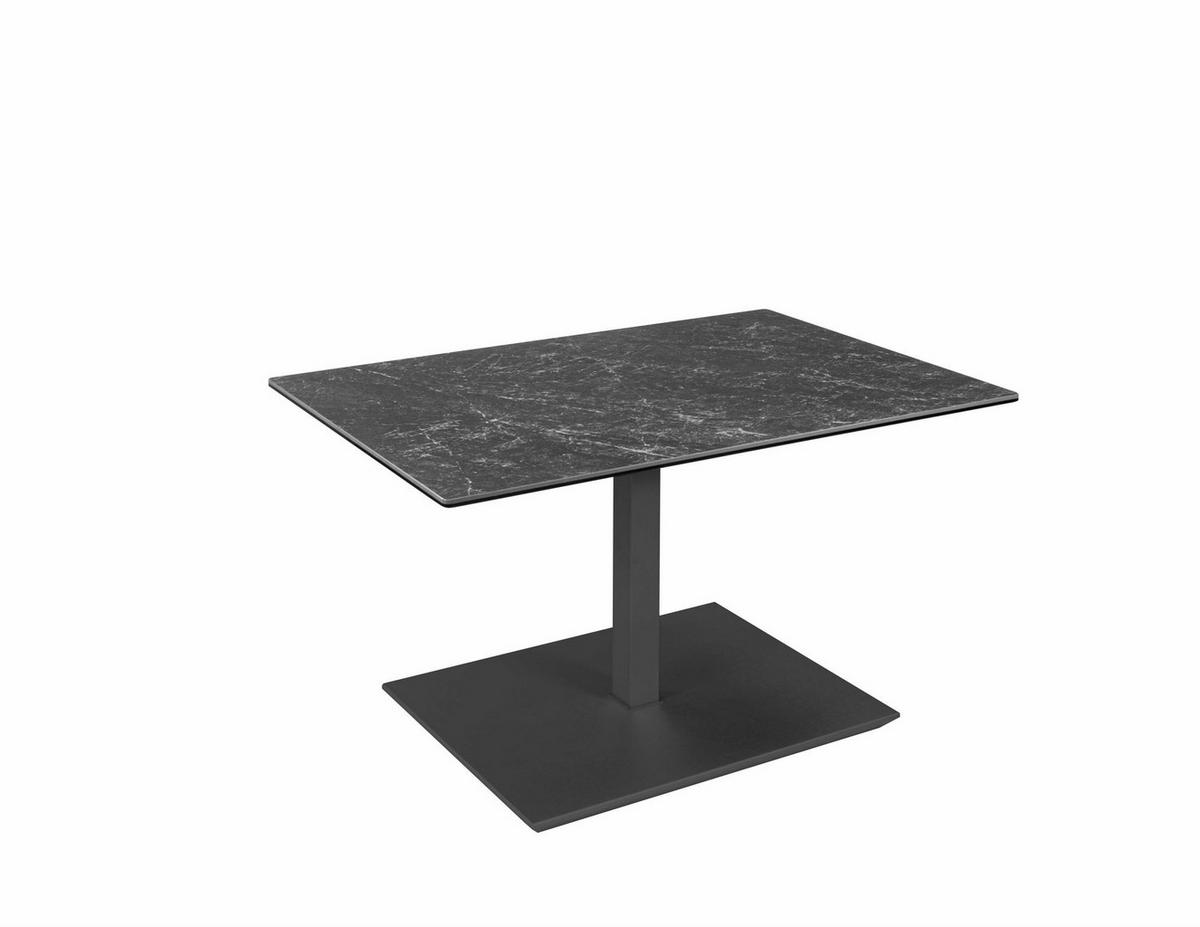 COUCHTISCH höhenverstellbar Chapa 90x47x60 Glas Anthrazit/Keramik Nero - Schwarz, Glas (90/60/60cm) - 58aufmkessel