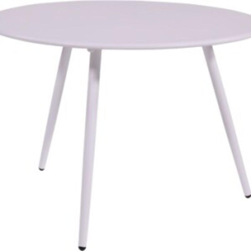 BEISTELLTISCH Rafael - Weiß - 60/60/41 cm - Weiß, Metall (60/60/41cm) - Lesli Living