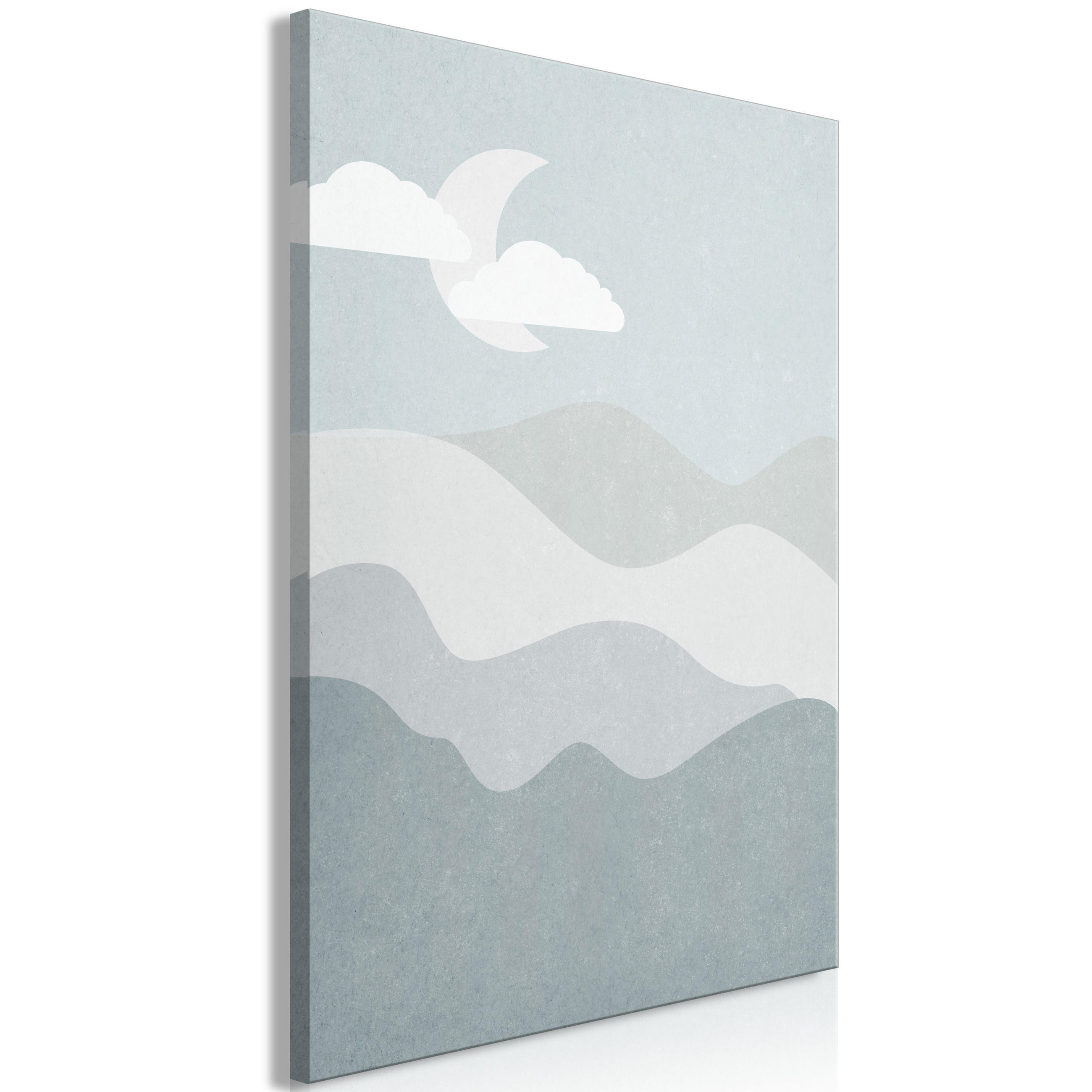 KUNSTDRUCK Blau 80/120 cm - Blau/Grau, Textil (80/120cm) - KUNSTLOFT