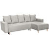 ECKSCHLAFSOFA Willow beige - Beige, Textil (225/150cm) - Beautysofa