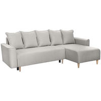 ECKSCHLAFSOFA Willow beige - Beige, Textil (225/150cm) - Beautysofa