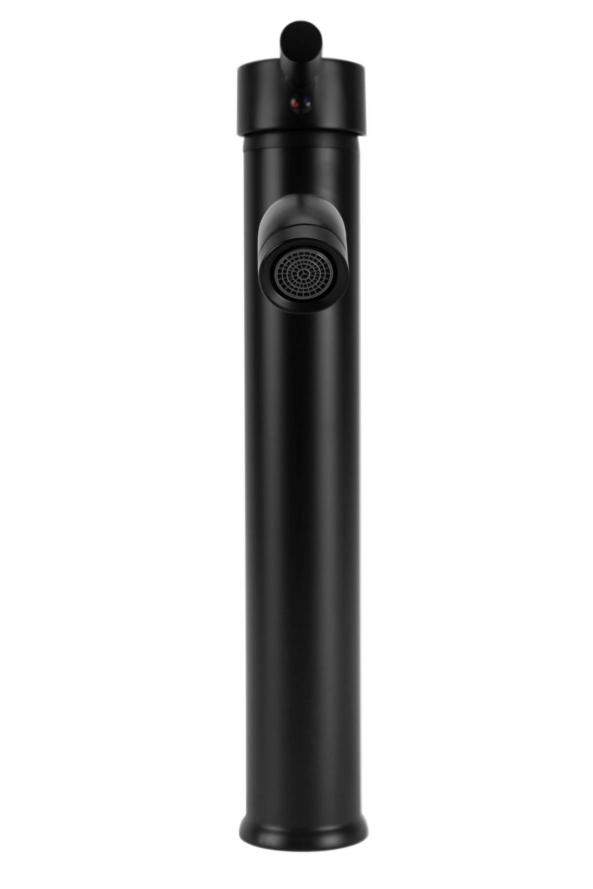 WASCHBECKENARMATUR Rea Graf Black High - Schwarz, Metall (5/30.5/11.5cm) - REA