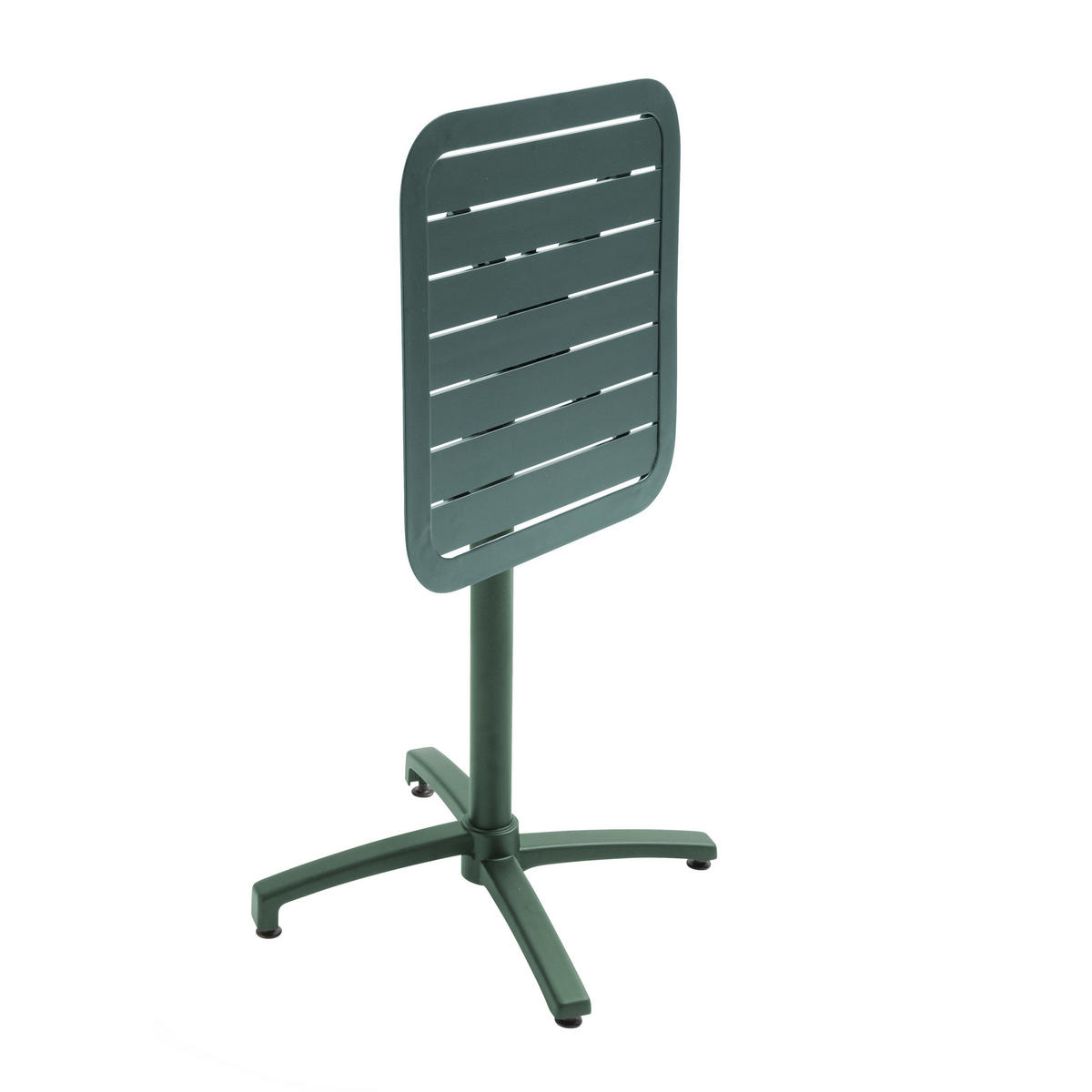TERRASSENTISCH 70 X 70 cm, Dunkelgrünen - Grün, Metall (60/60/72cm) - Oviala