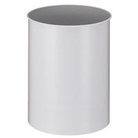 PAPIERKORB Stillvoll Metall 30 Liter 47x33,5 cm Grau - Grau, Metall (33.5/47/33.5cm) - PROREGAL