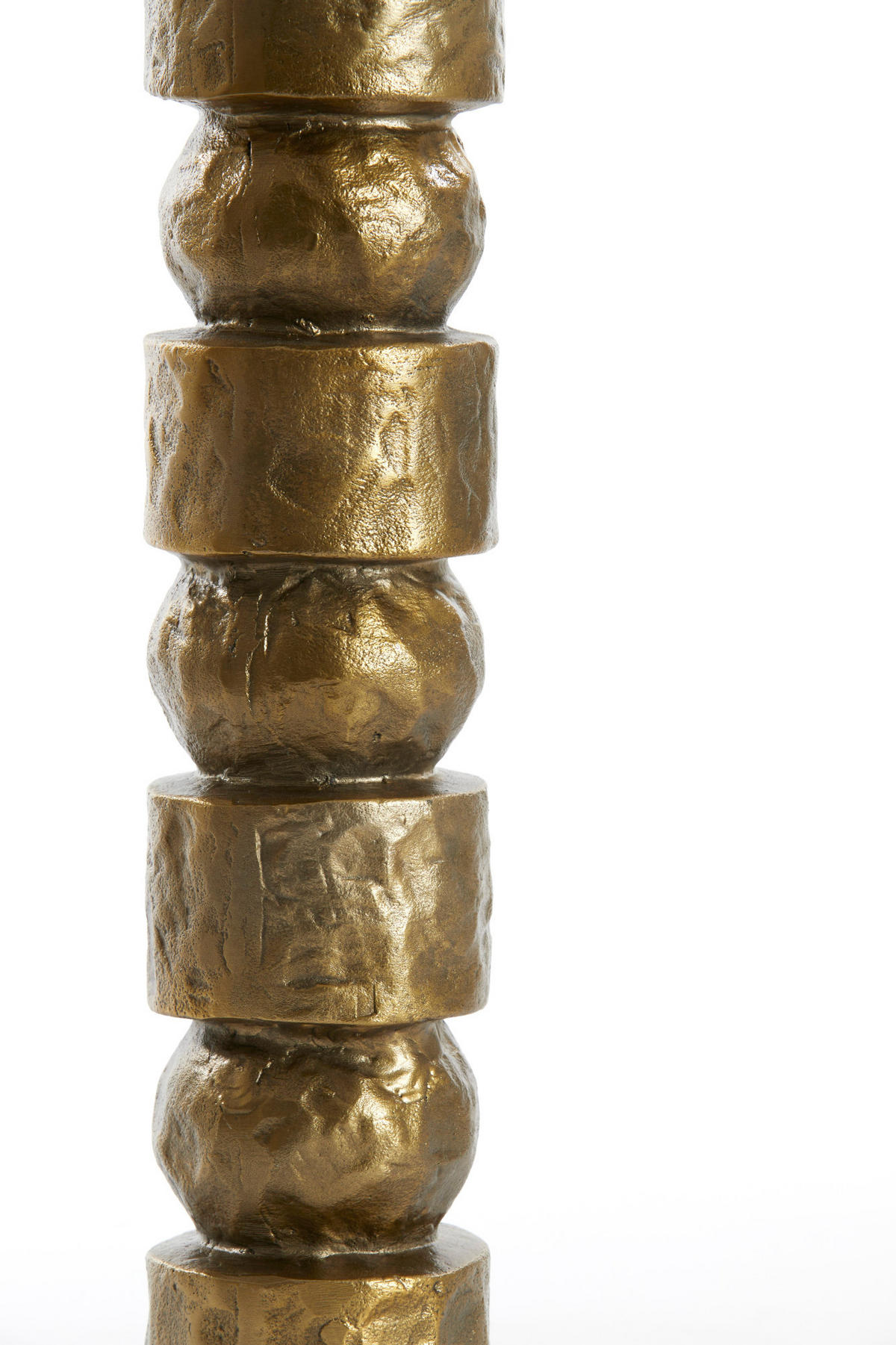 LAMPENFUSS Akti Bronze Ø13/58 cm - Bronzefarben, Metall (13/13/58cm) - Light & Living