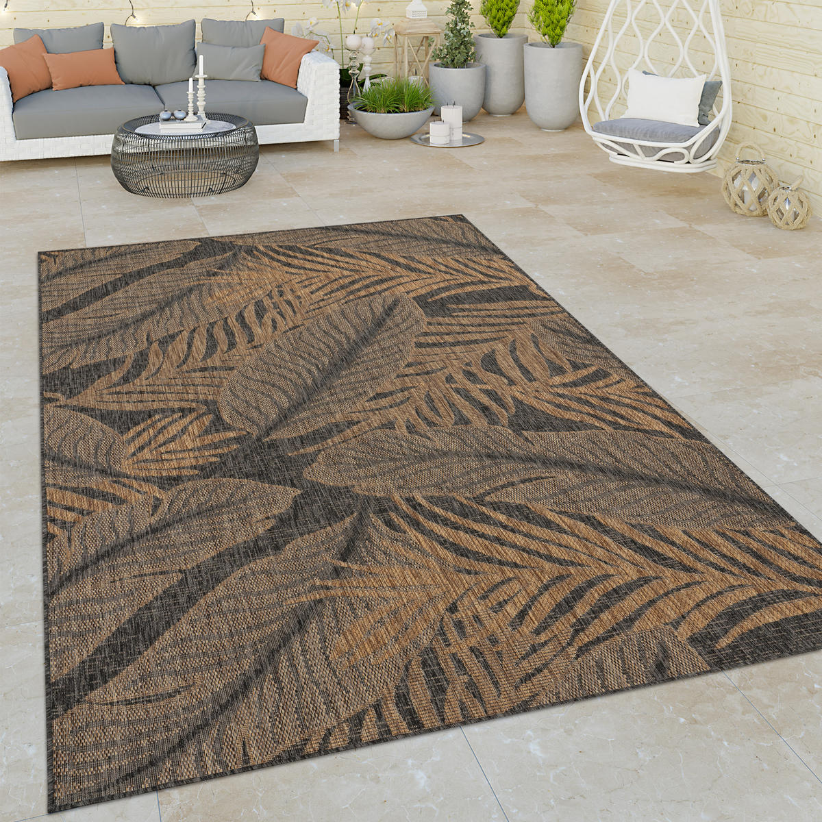 OUTDOORTEPPICH 240/340 cm Illusion 326 - Naturfarben, Textil (240/340cm) - Paco Home